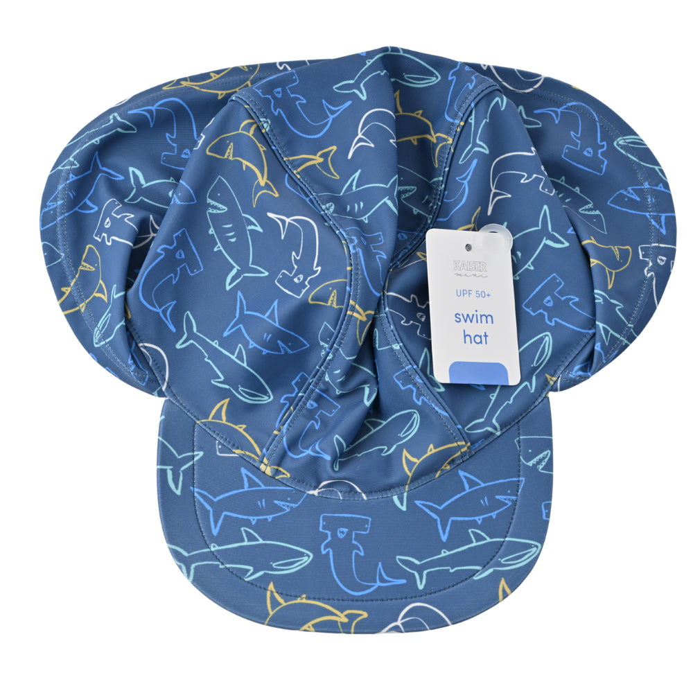 Kids Swim Hat  - BRIGHT SHARKS